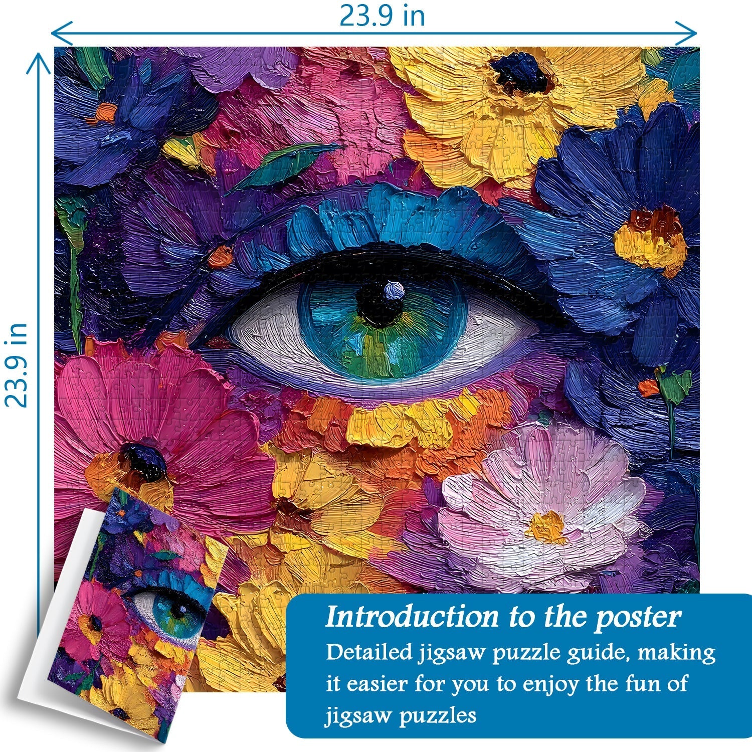 Floral Eye Jigsaw Puzzle 1000 Pieces