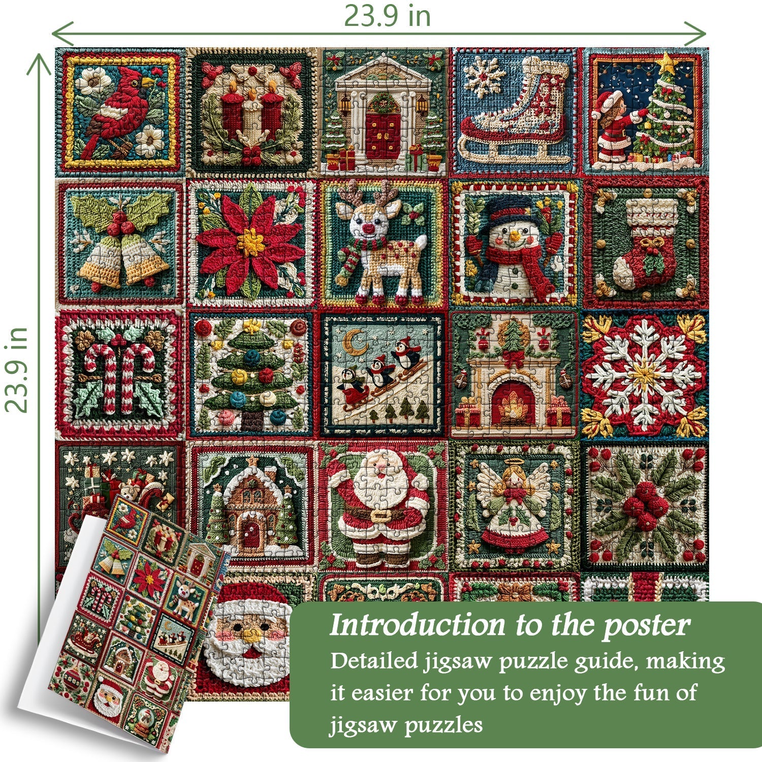 Freudiges Weihnachts -Puzzle 1000 Stücke