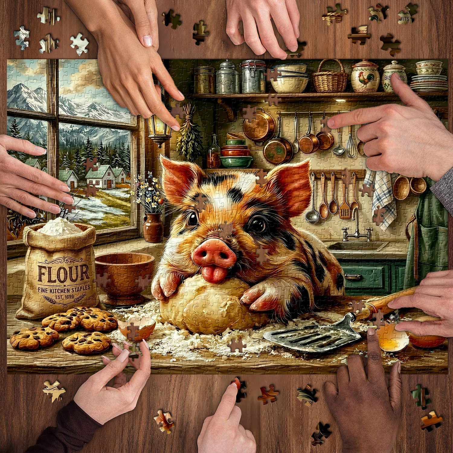 Puzzle Piggy Chef da 1000 pezzi