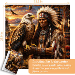Puzzle Tribal Spirit Eagle 1000 pezzi