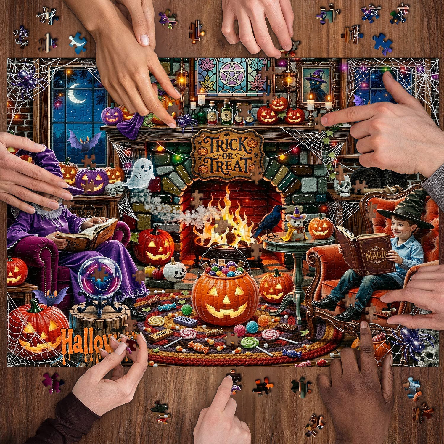 Halloween Hearth Puzzle 1000 Teile