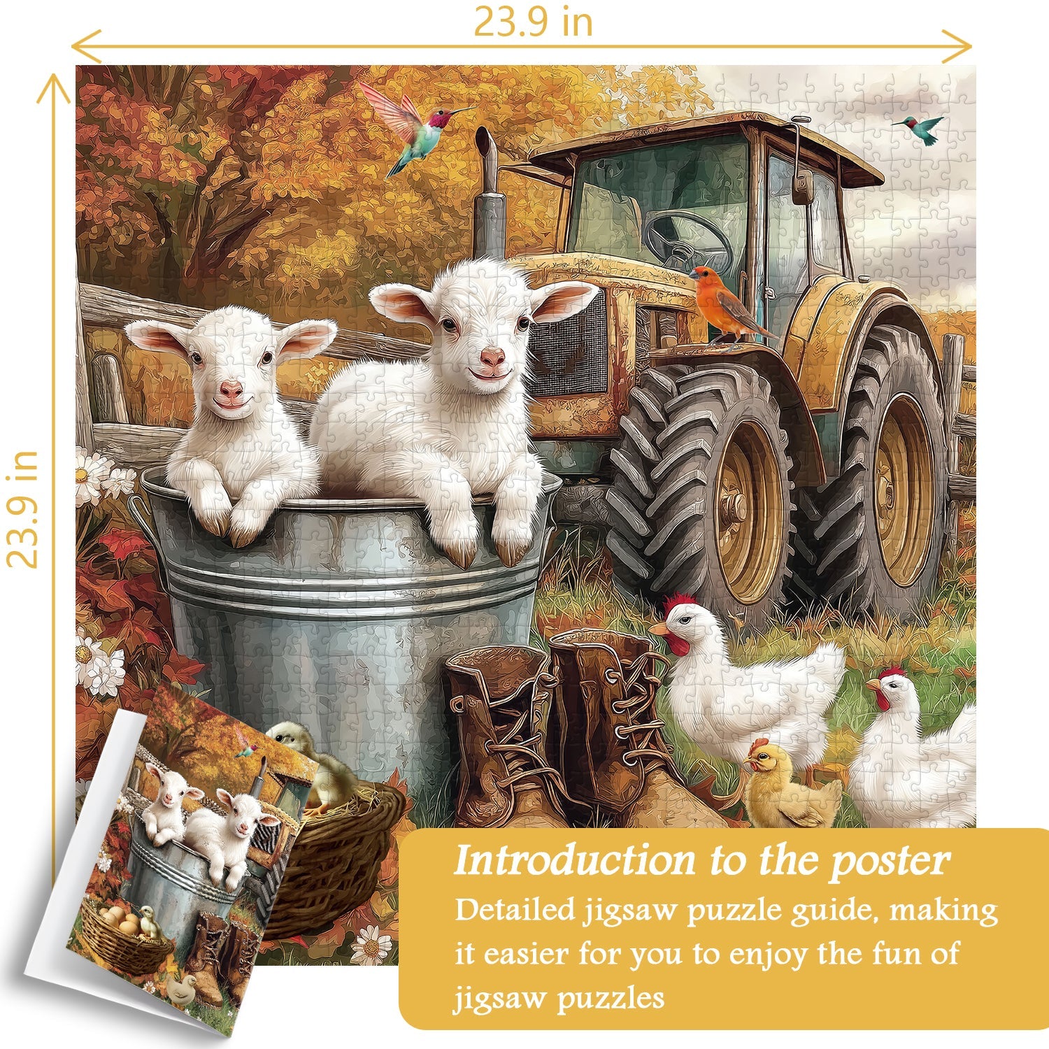 Autumn Harvest Farm Jigsaw Puzzle 1000 Pieces