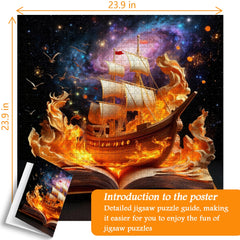 Puzzle Aventure Galactique Fiery 1000 Pièces