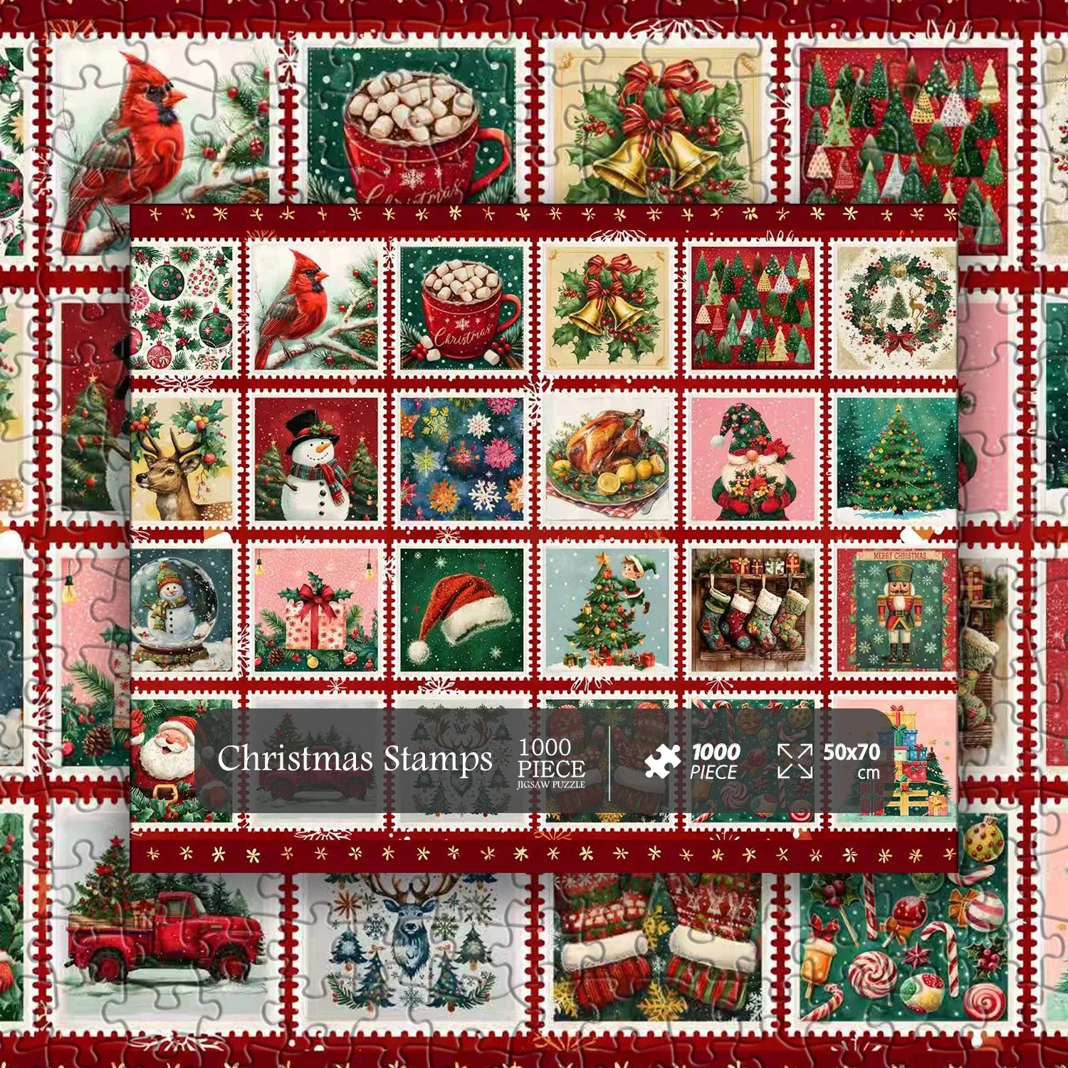 Weihnachtsmarken Jigsaw Puzzle 1000 Stück