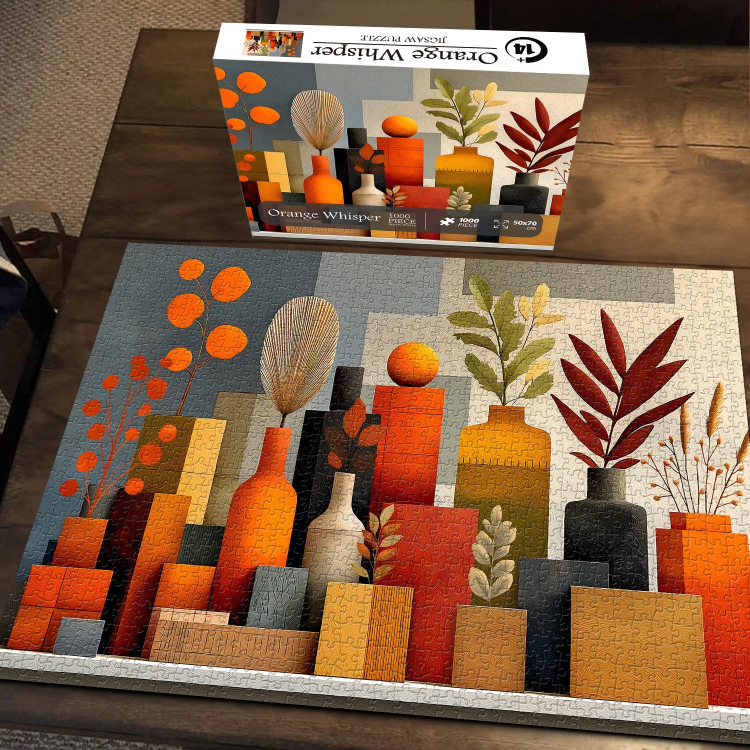 Orange Whisper Jigsaw Puzzle 1000 pièces