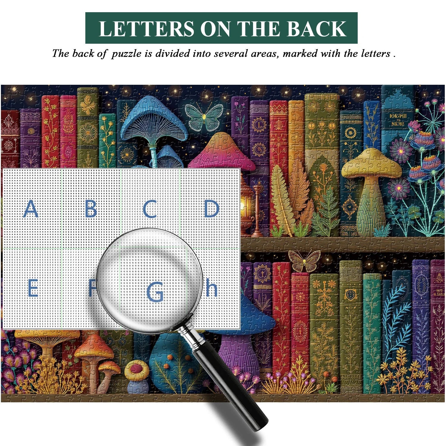 Enchanted Mushroom Library Jigsaw Puzzle 1000 Pieces