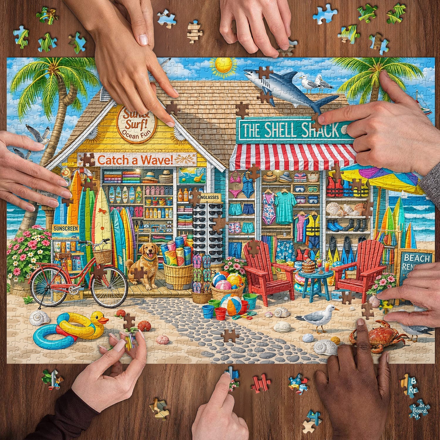 Shoreline Shop Jigsaw Puzzle 1000 pezzi