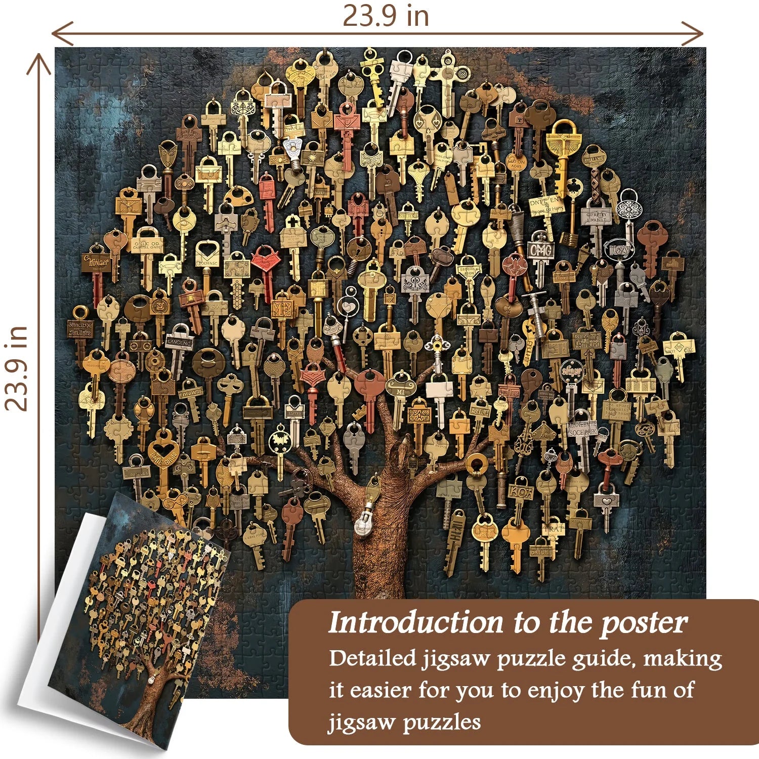 Rompecabezas de árbol clave 1000 piezas