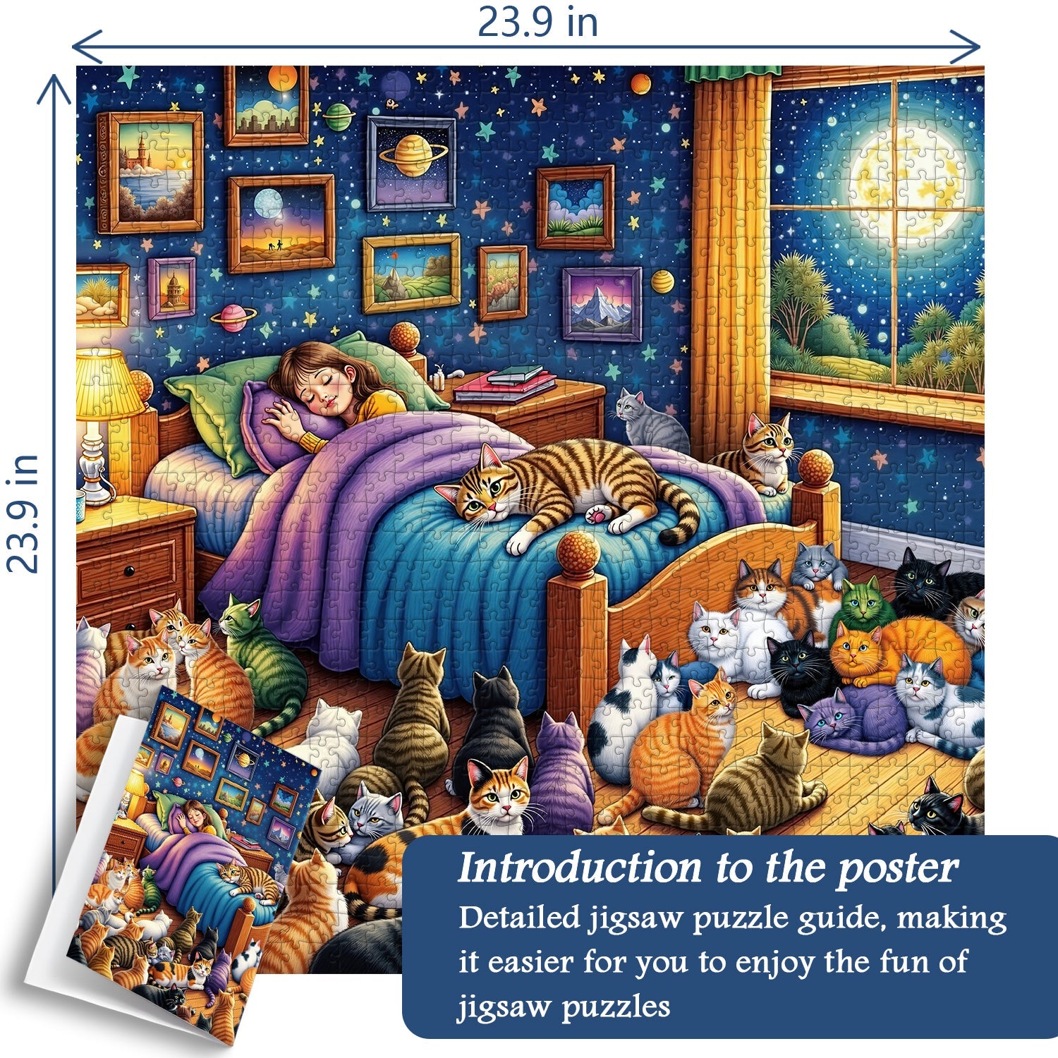 Cats Guarding Dreams Puzzle 1000 Teile