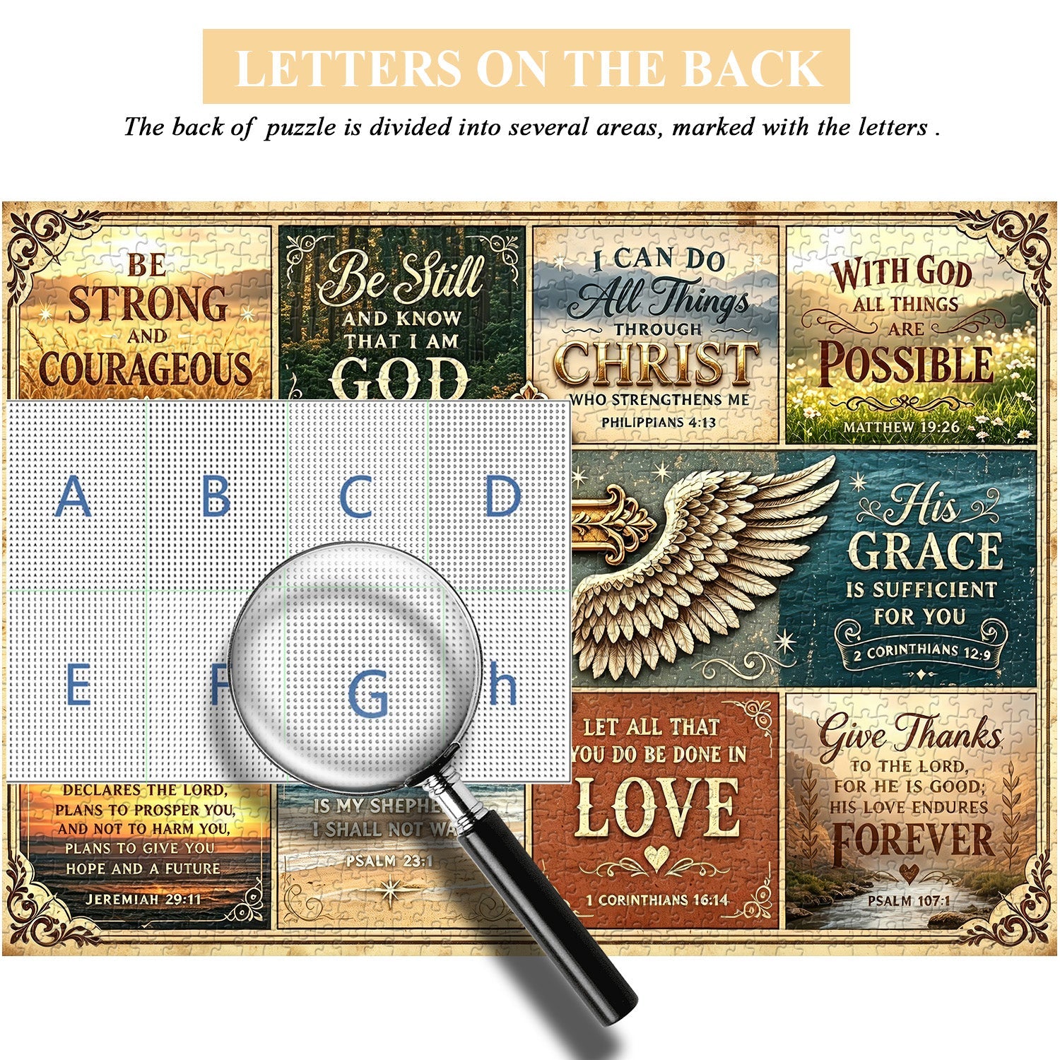 Scripture Grid Jigsaw Puzzle 1000 Pieces