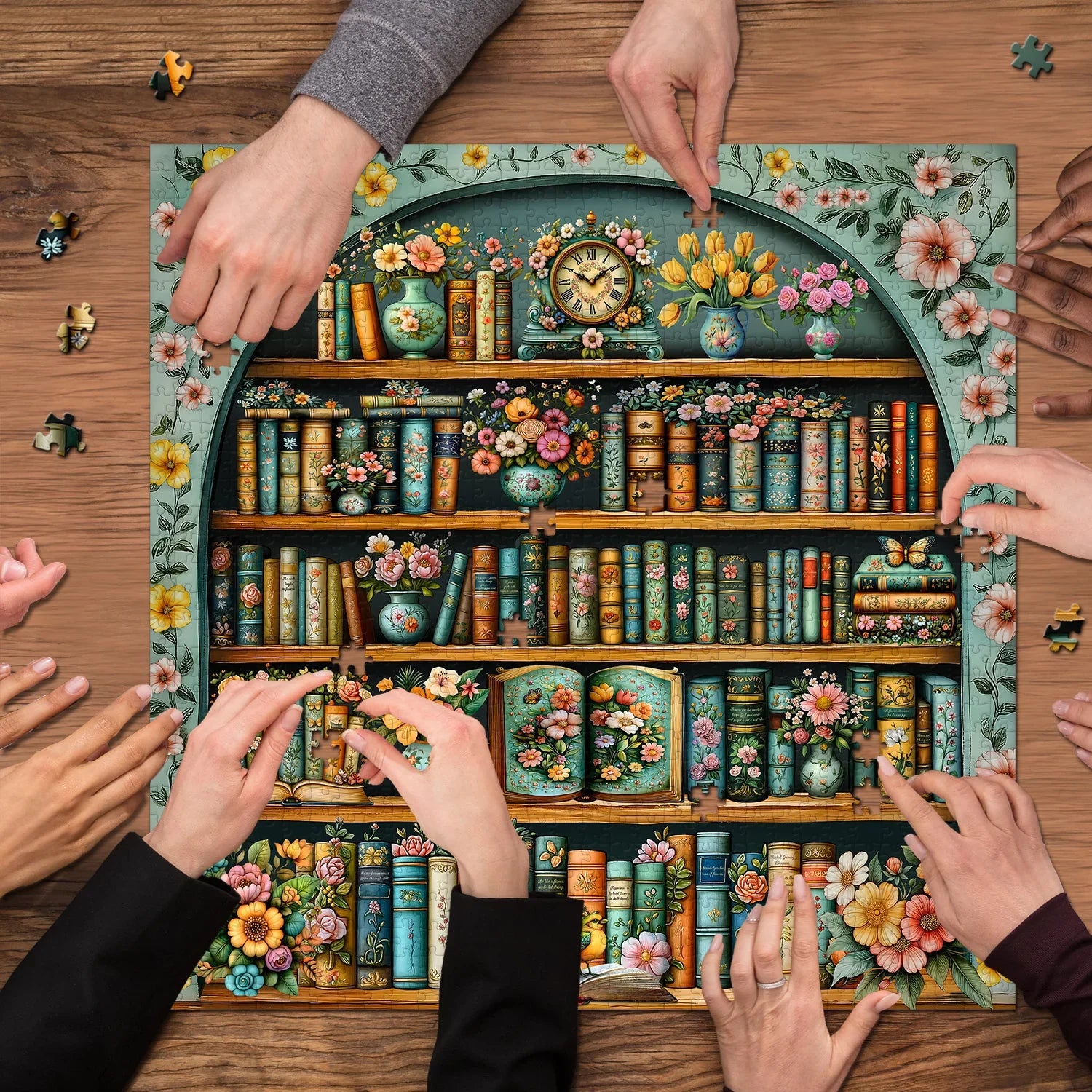 Floral Library Jigsaw Puzzle 1000 Pieces