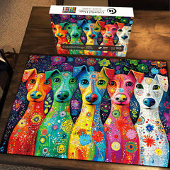 Cani colorati puzzle puzzle 1000 pezzi