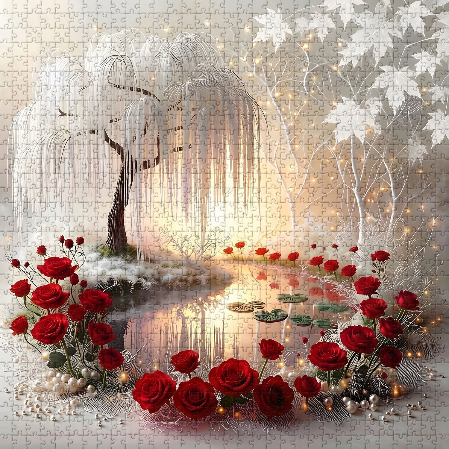 Silent Light Garden Jigsaw Puzzle 1000 Pieces