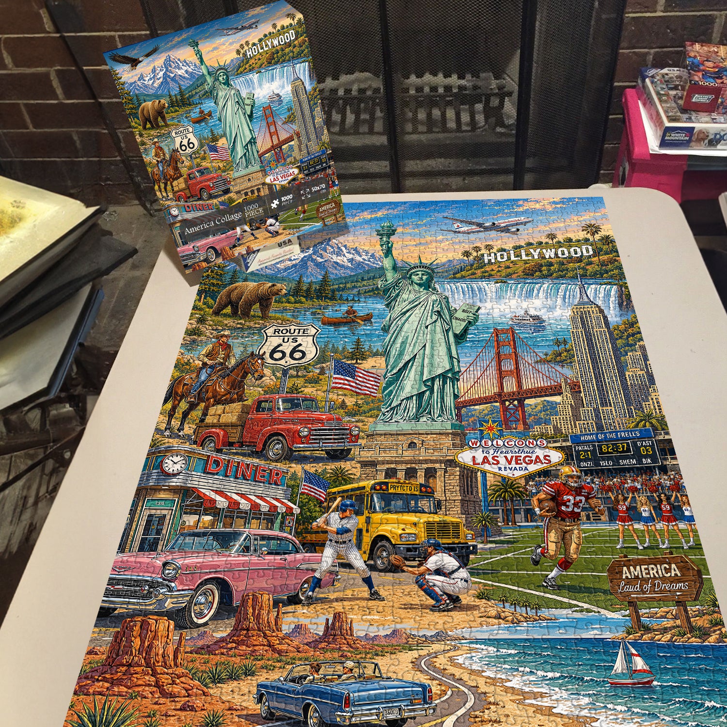 America Collage Jigsaw Puzzle 1000 Pieces