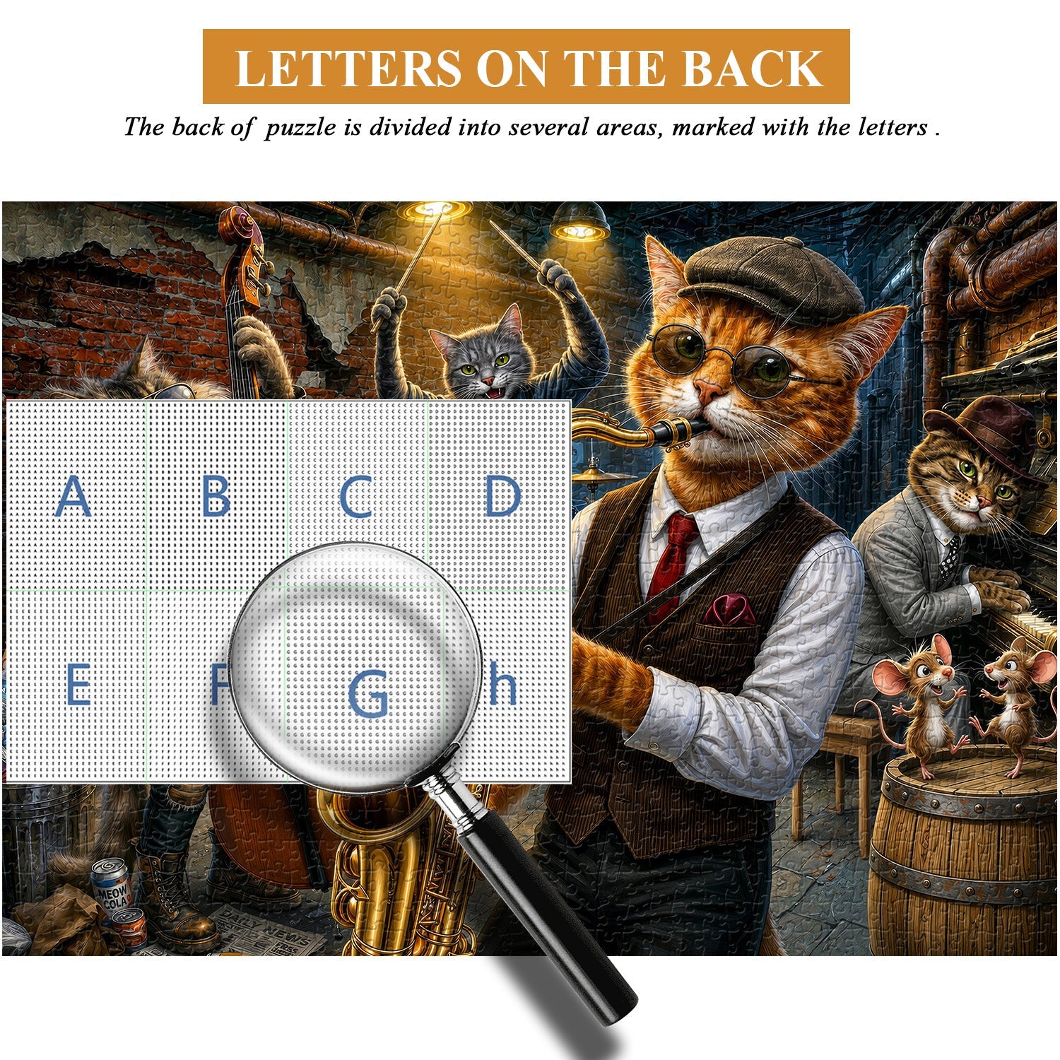 Puzzle Street Jazz Cats da 1000 pezzi