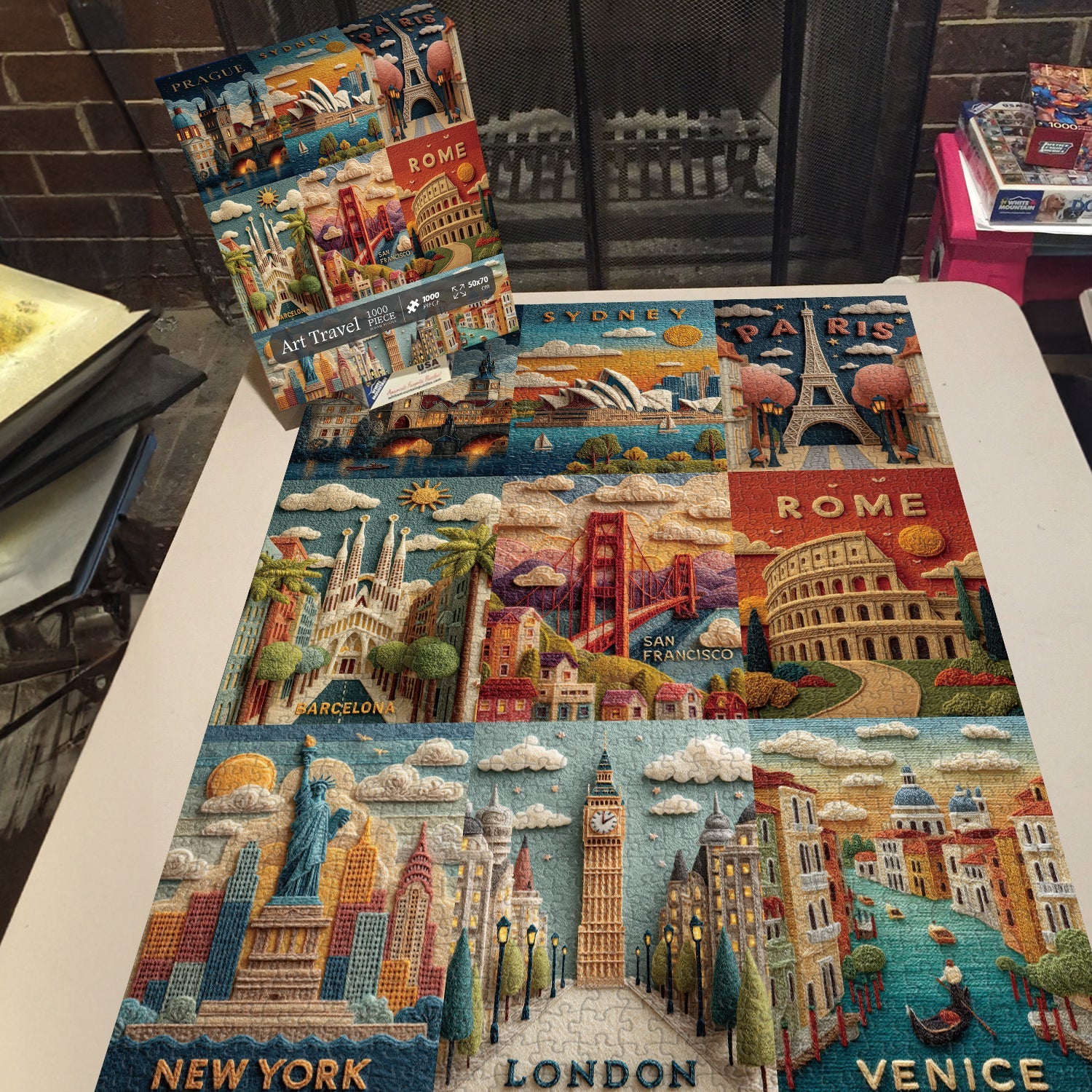 Puzzle de puzzle de voyage d'art 1000 pièces