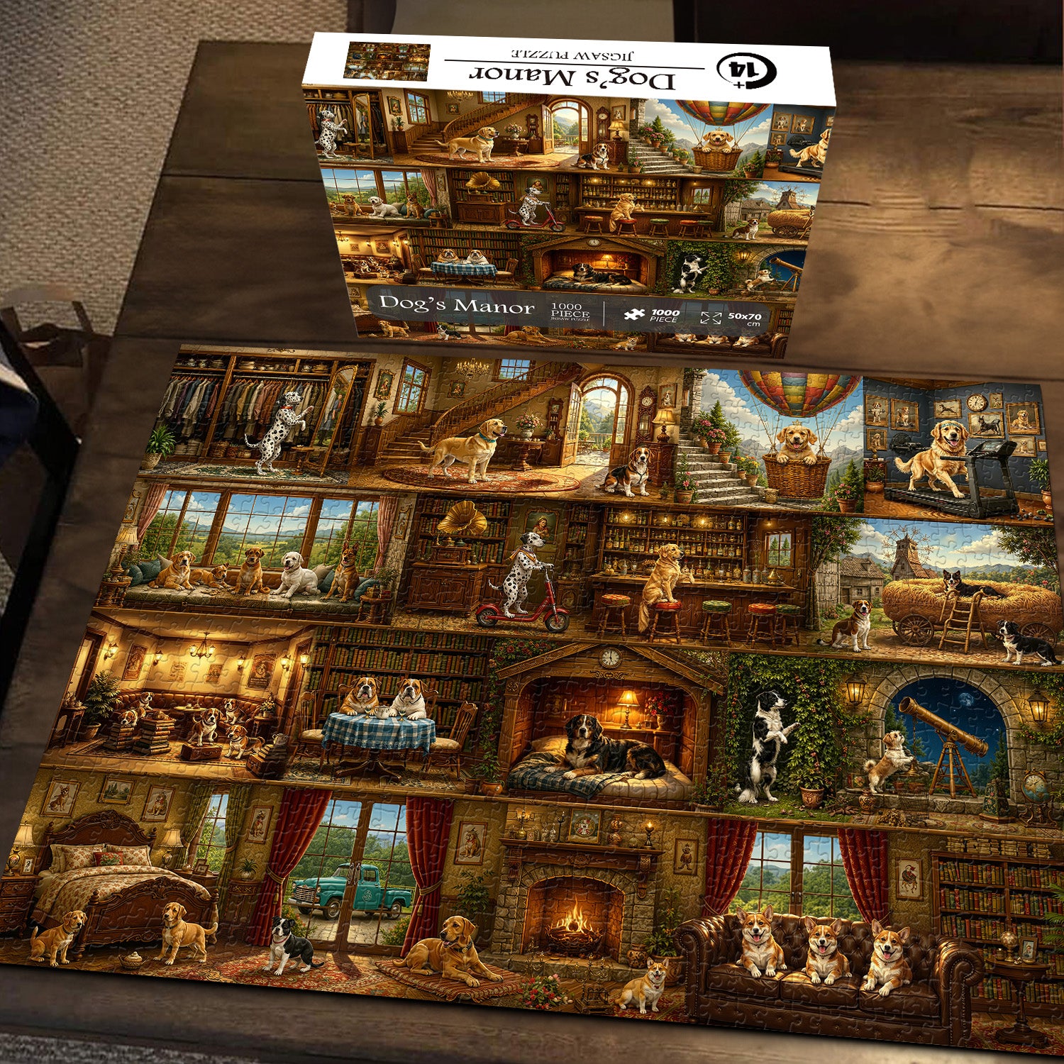 Puzzle Dog's Manor, 1000 pezzi