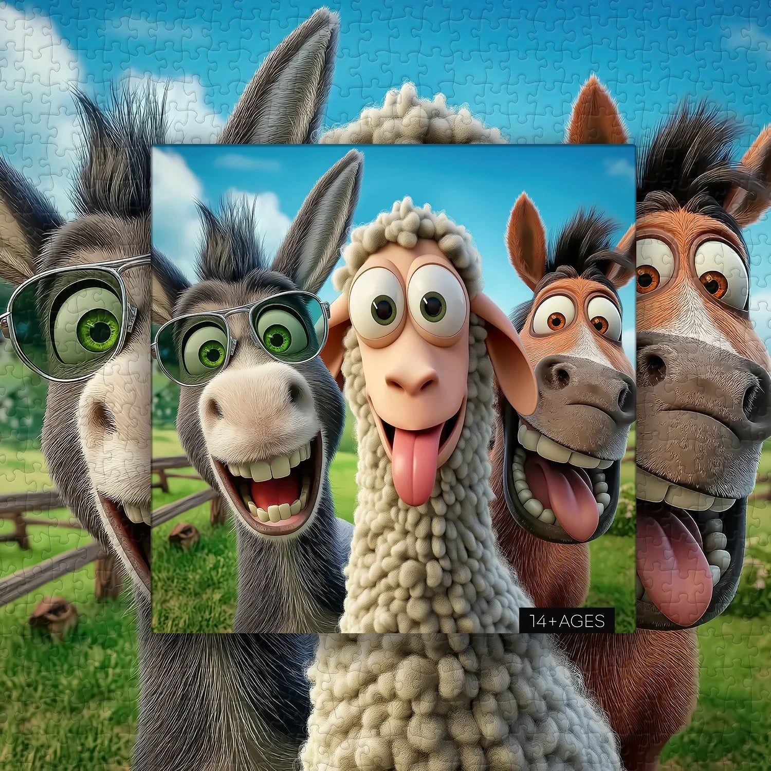 Puzzle Ranch qui rit 1000 pièces