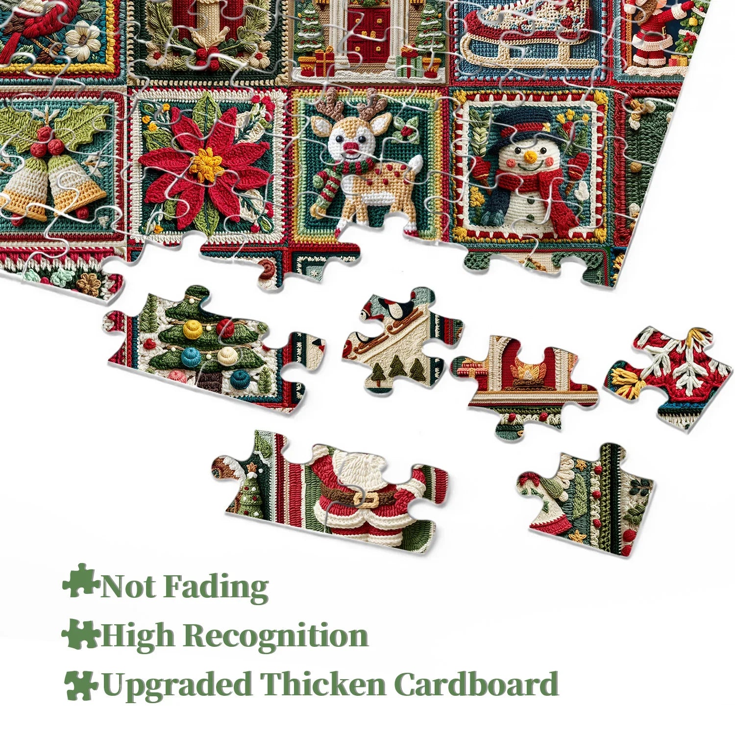 Freudiges Weihnachts -Puzzle 1000 Stücke