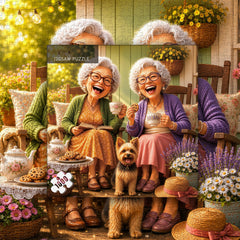 Sunny Grandmas Jigsaw Puzzle 1000 Pieces