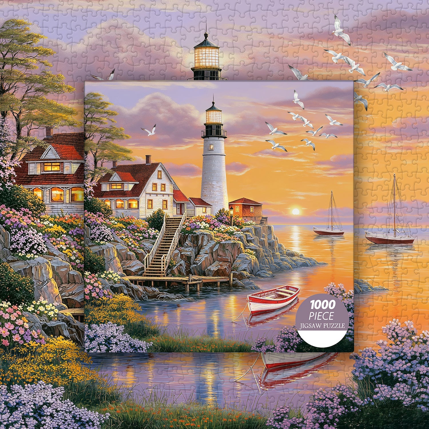 Lighthouse Cove Puzzle 1000 Teile