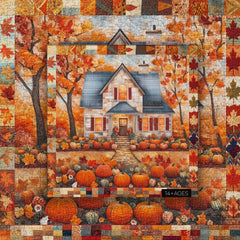 Pumpkin Cottage Jigsaw Puzzle 1000 Pieces