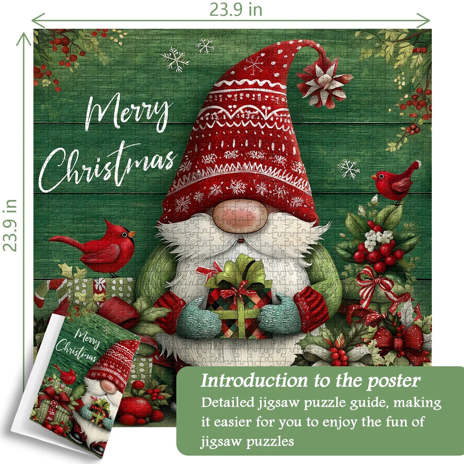 Christmas Gnome Jigsaw Puzzle 1000 Pieces
