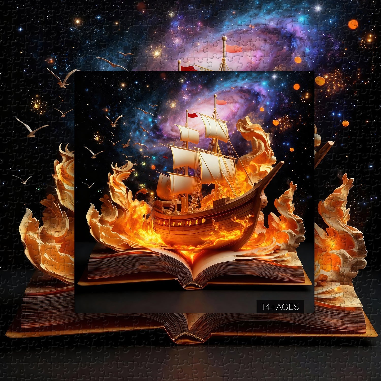 Puzzle Aventure Galactique Fiery 1000 Pièces