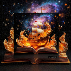 Puzzle Aventure Galactique Fiery 1000 Pièces