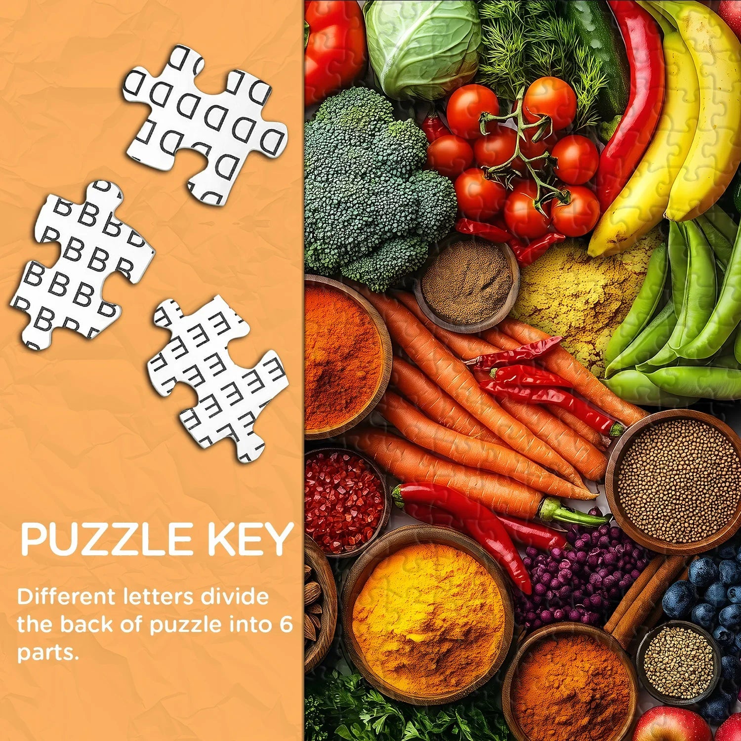 Vibrant Harvest Feast Jigsaw Puzzle 1000 Pieces