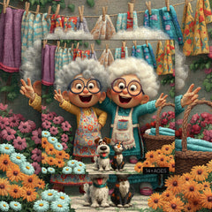 Joyful Grandma Duo Jigsaw Puzzle 1000 Pieces
