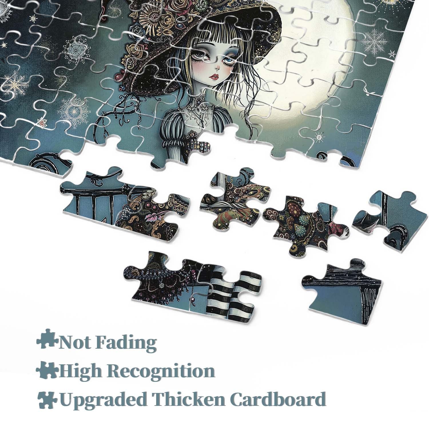 Moonlit Gothic Girl Jigsaw Puzzle 1000 Pieces