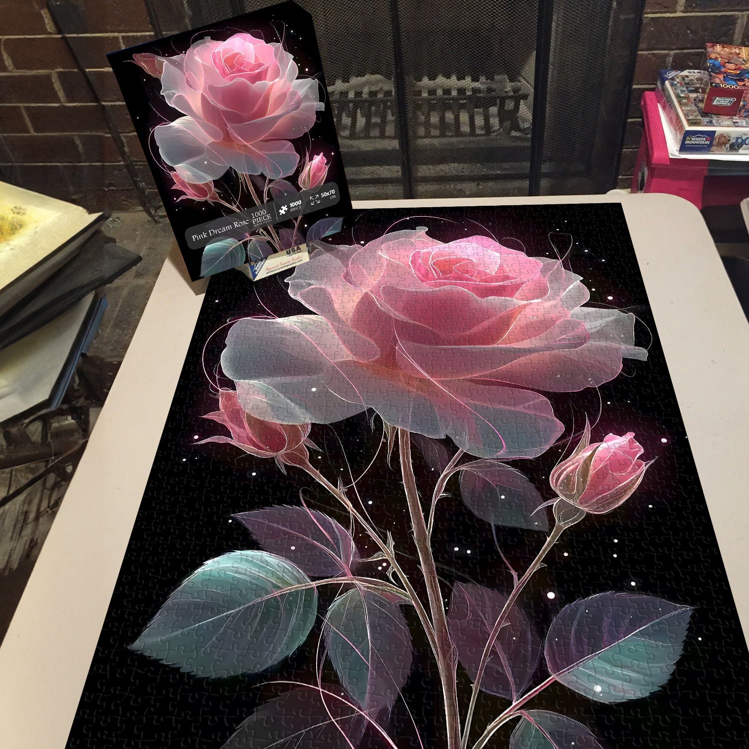 Pink Traum Rose Jigsaw Puzzle 1000 Stücke