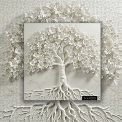 Tree Of Whiteness Jigsaw Puzzle 1000 Pieces