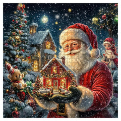 Puzzle Maison de Noël du Père Noël 1000 pièces