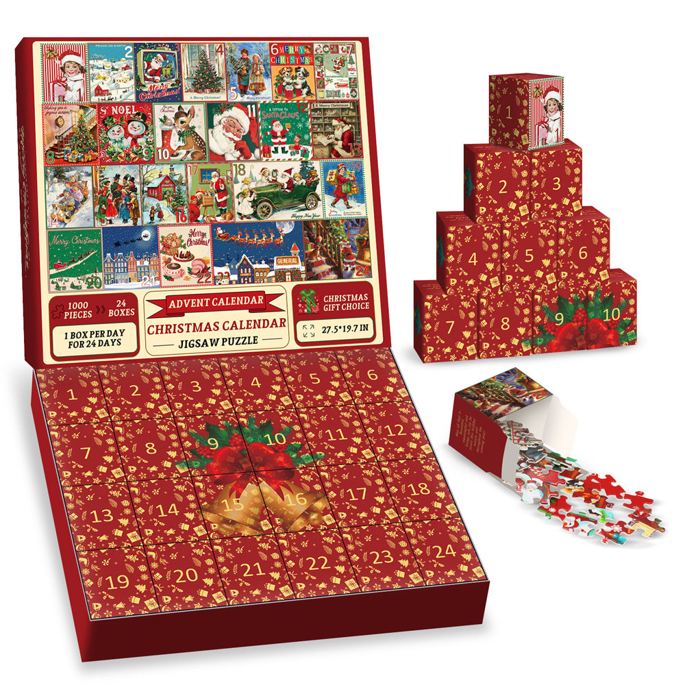 Calendario de Navidad Rompecabezas Puzzle 1000 piezas
