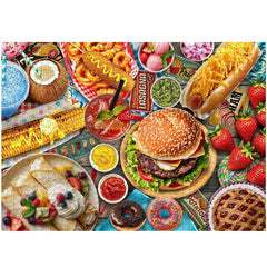 Food Delight Party Jigsaw Puzzle 1000 Pieces