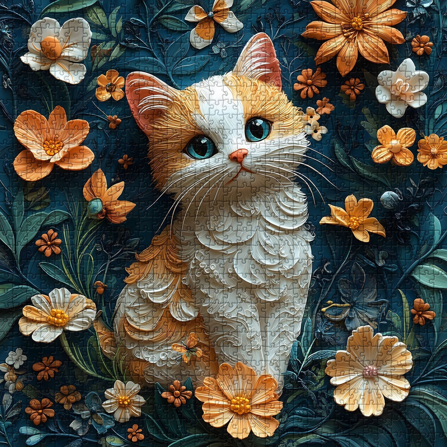 Cat Garden Oasis Jigsaw Puzzle 1000 Pieces