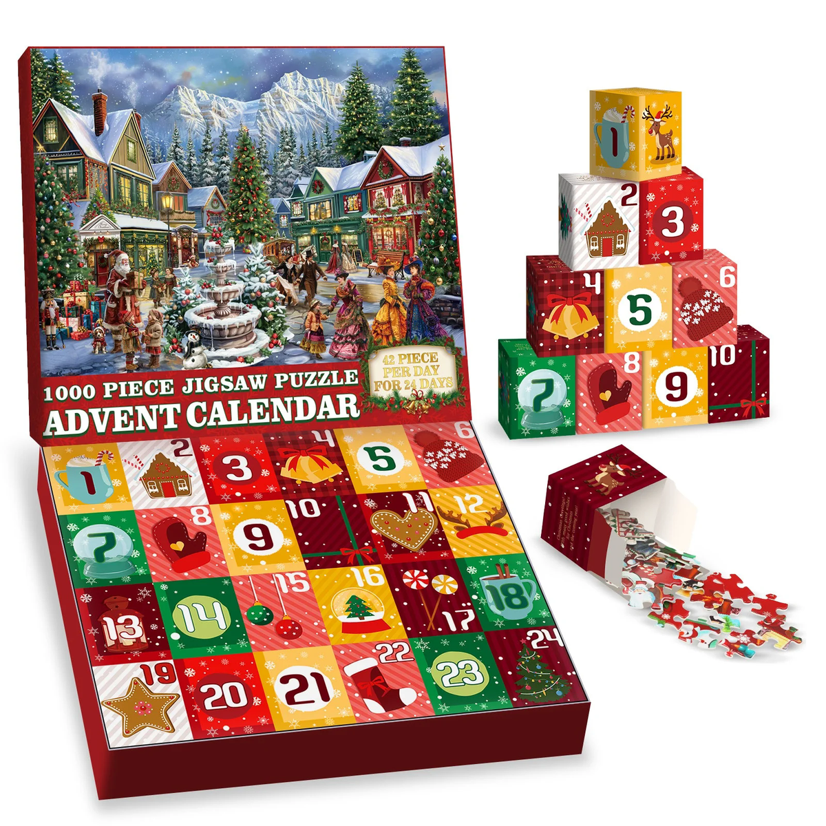 Christmas Cheer Avent Calendar Puzzle 1000 pièces 1000 pièces