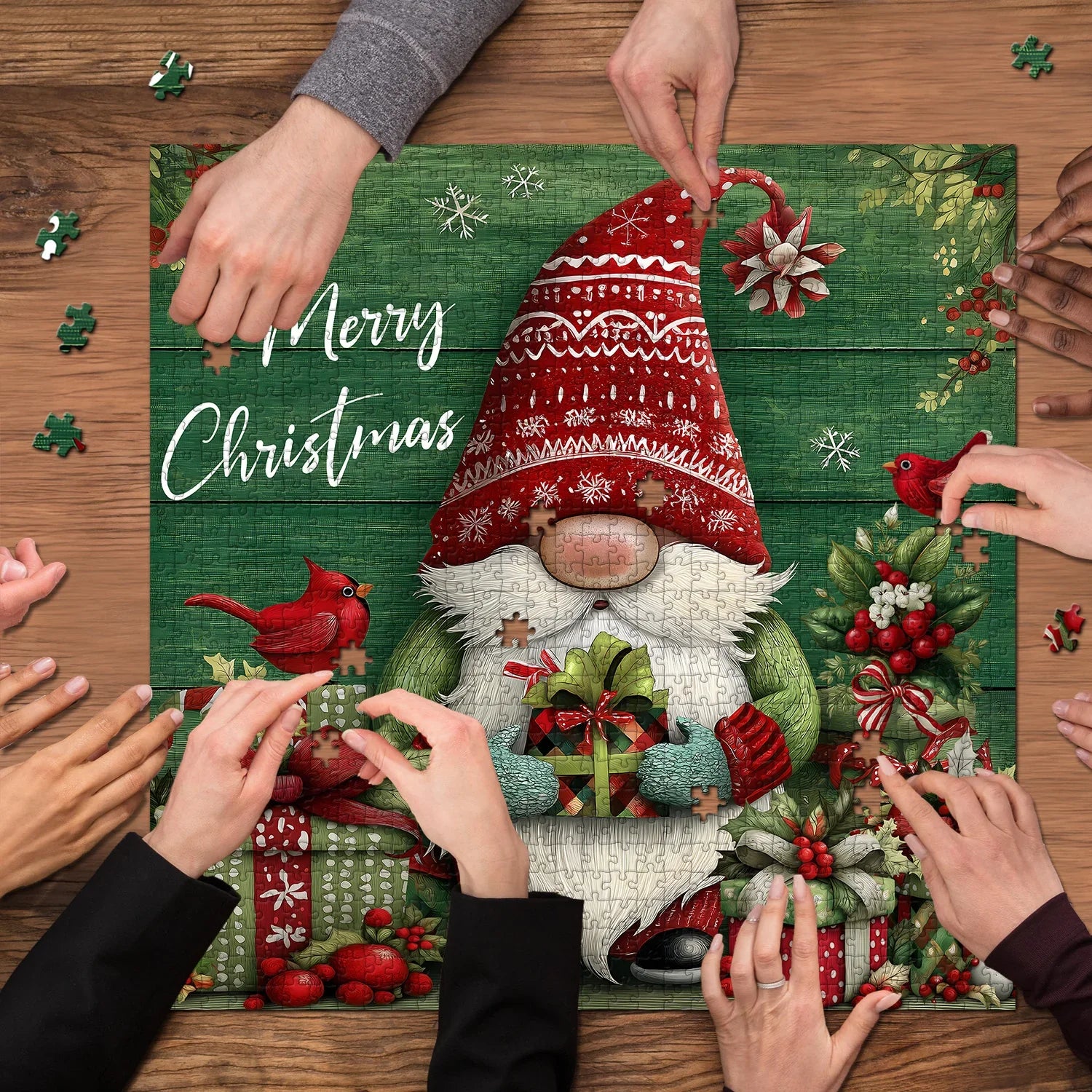 Christmas Gnome Jigsaw Puzzle 1000 Pieces
