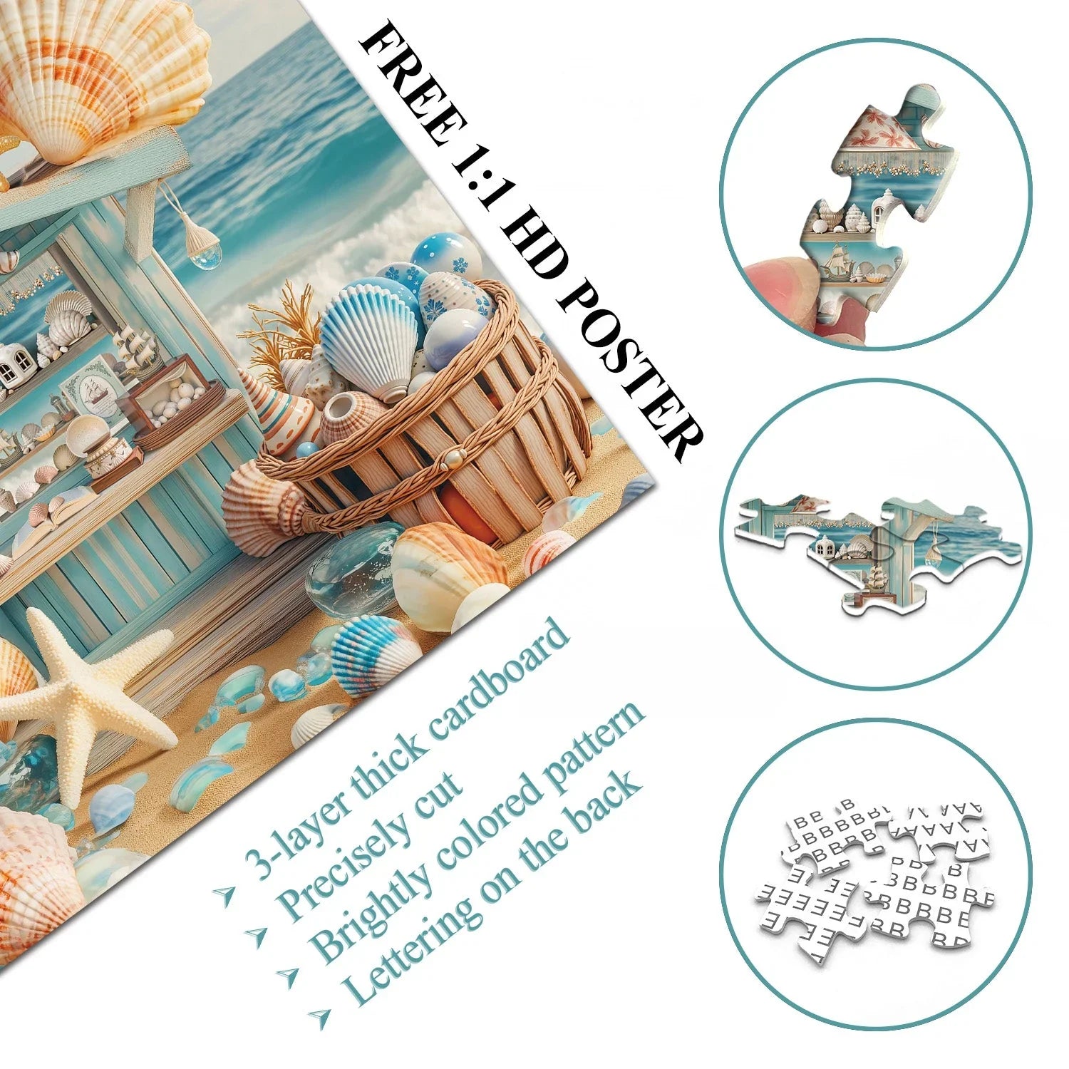 Seaside Shell Shop Jigsaw Puzzle 1000 Stücke