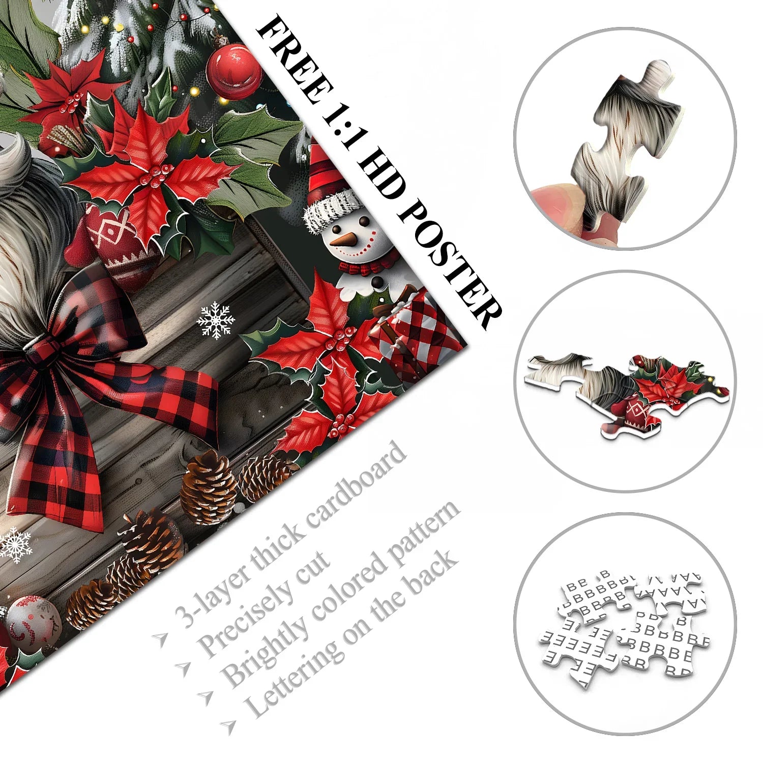 Christmas Gnome Jigsaw Puzzles 1000 Pieces