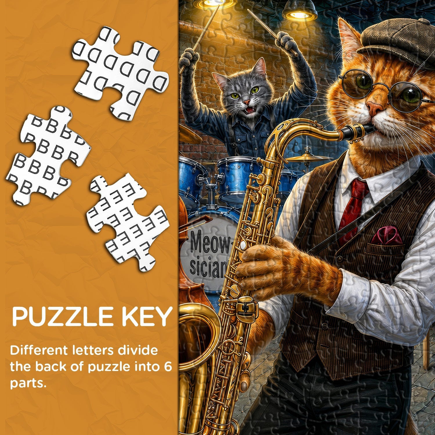 Puzzle Street Jazz Cats da 1000 pezzi