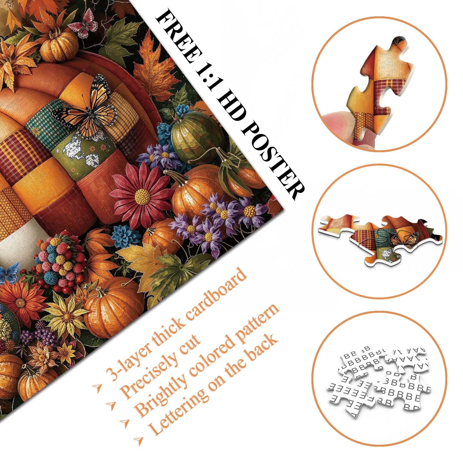 Pumpkin Garden Jigsaw Puzzle 1000 Pieces