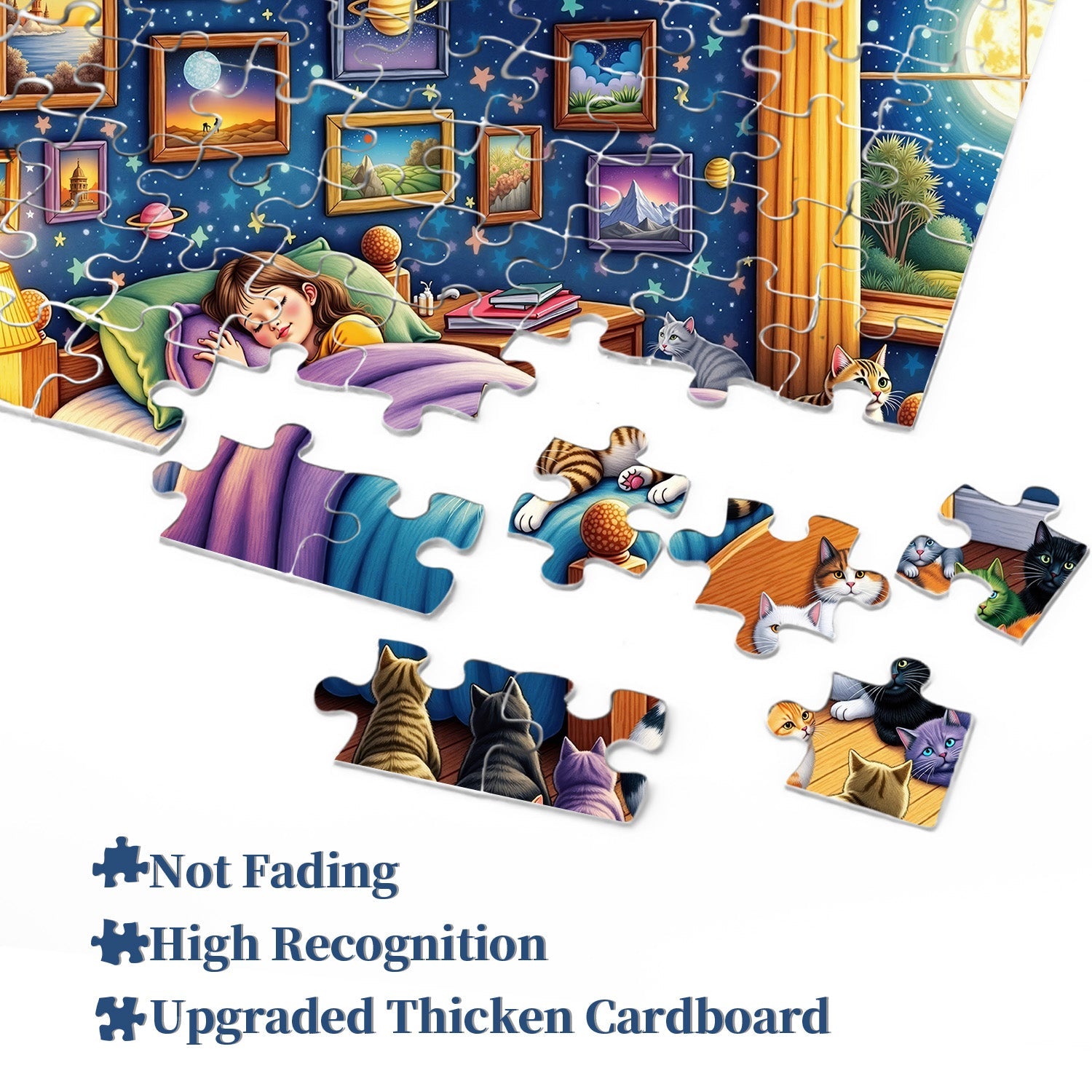 Cats Guarding Dreams Puzzle 1000 Teile