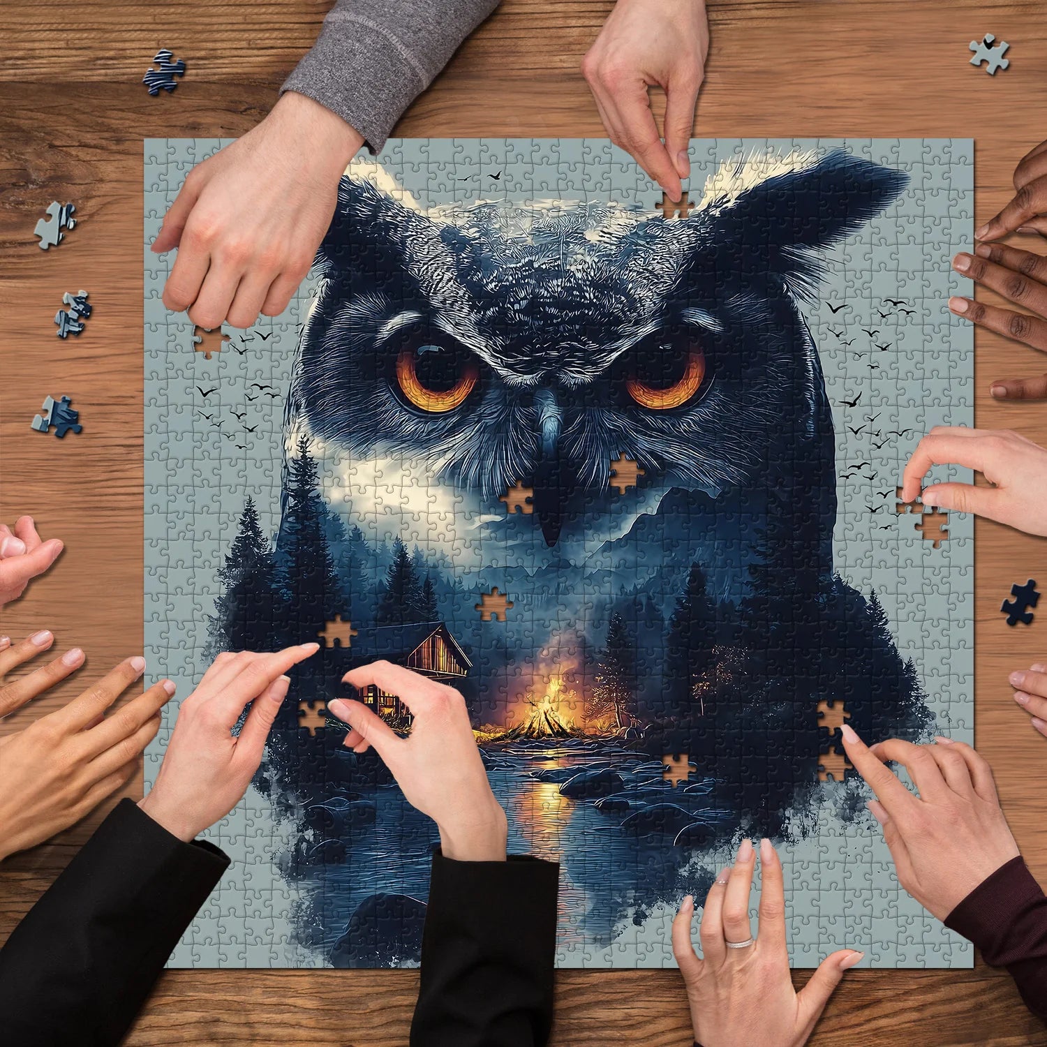 Forest Owl Jigsaw Puzzle 1000 Pieces