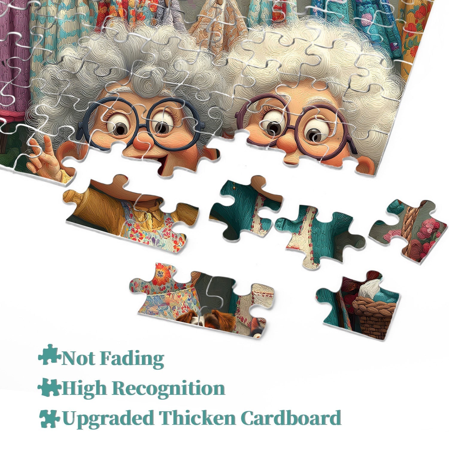 Joyful Grandma Duo Jigsaw Puzzle 1000 Pieces