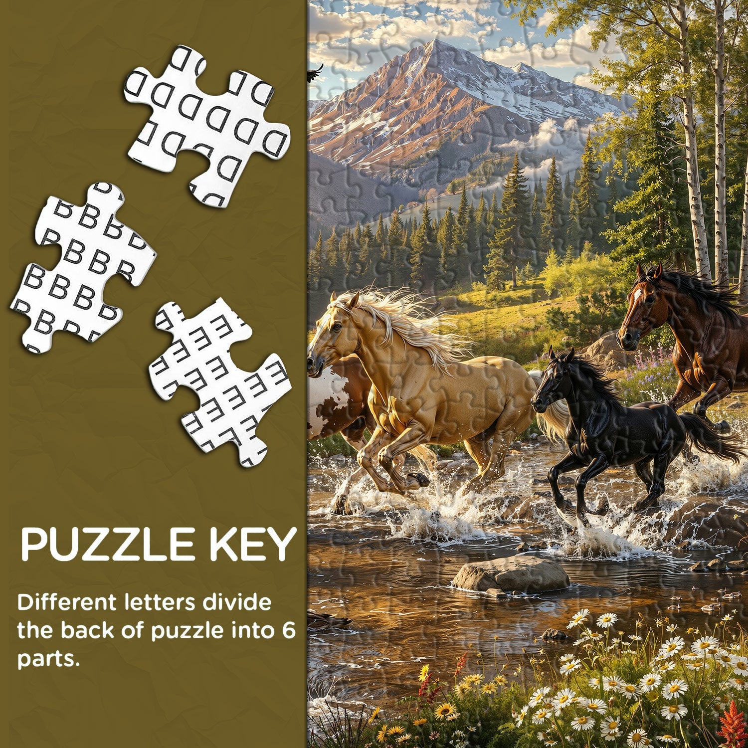 Meadow Creek Pferde Puzzle 1000 Teile