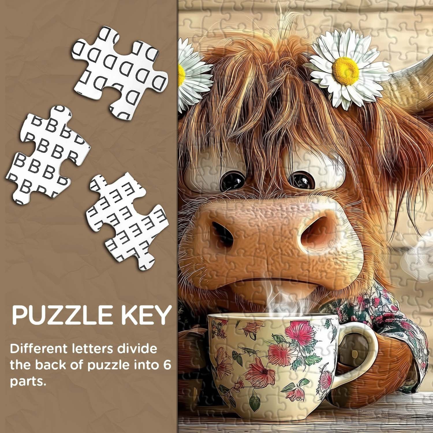 Cow's Coffee Time Puzzle 1000 Teile