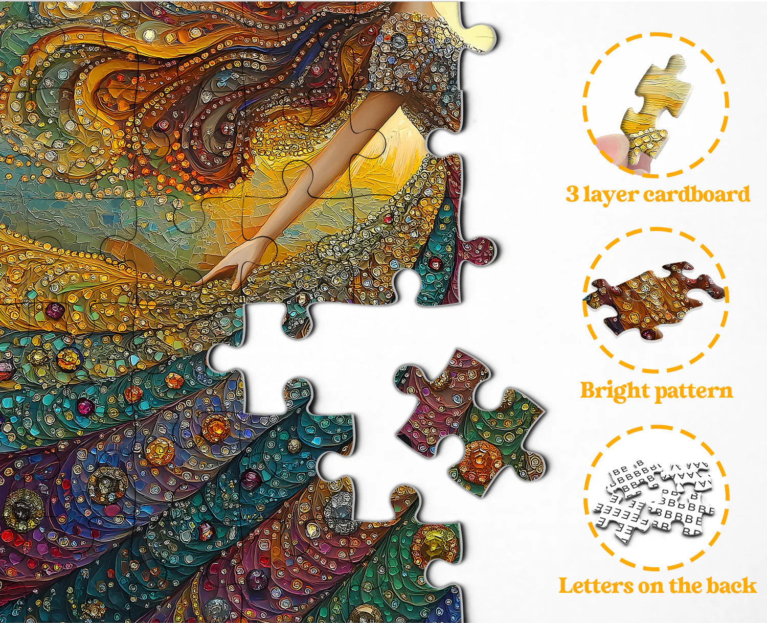 Gemstone Woman Jigsaw Puzzle 1000 Piece
